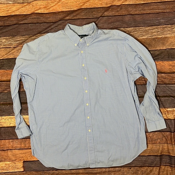 Polo Ralph Lauren Striped Mens Button Down Dress Shirt - Picture 1 of 6